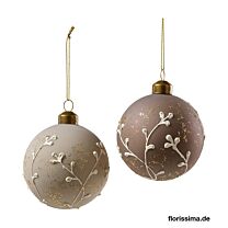 Weihnachtskugel Blätter