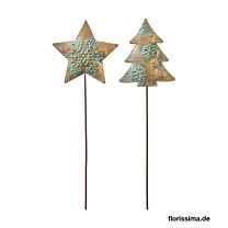 Metall Sortiment Tannenbaum/Stern