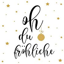 Weihnachtsserviette oh du fröhliche