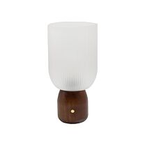 LED Lampe Holzfuß