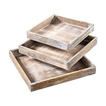 Holz Tablett Quadro