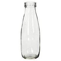 Glas Vase Milchflasche groß