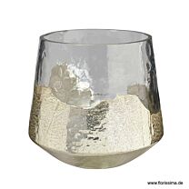 Glas Schale Goldfolie