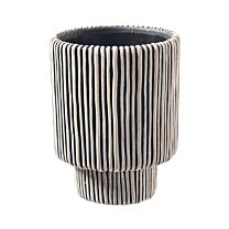 Zement Vase Zebra