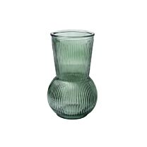 Glas Vase S/Trumpet/Stripes