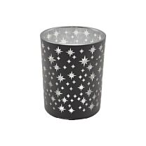 Glas Teelichtbecher X-Mas Stars