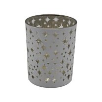 Glas Teelichtbecher X-Mas Stars