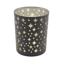 Glas Teelichtbecher X-Mas Stars