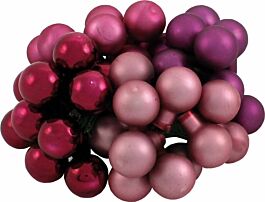 Glasbeere Antik rosa (144 Stück)