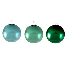 Weihnachtskugel Emerald Mix (45 Stück)