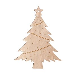 Holz Tannenbaum Christmas (4 Stück)