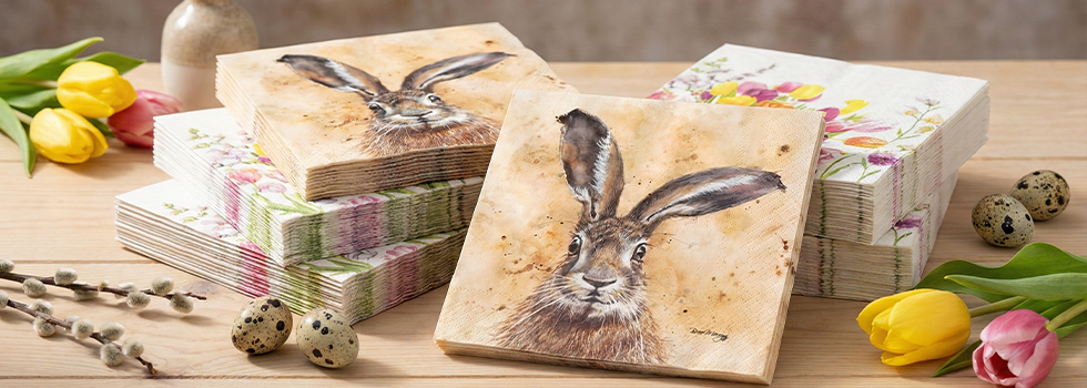 Cartes et serviettes de table