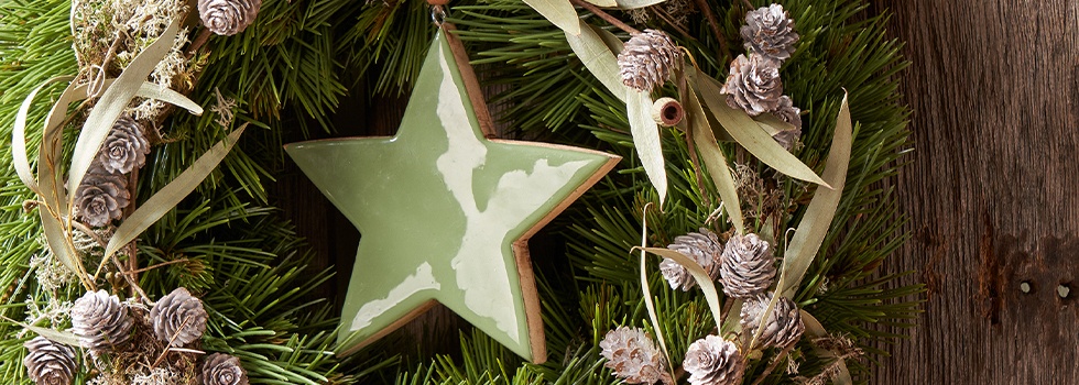 Sapins, plantes et brindilles