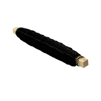 Fil de Bobinage 100 G, sur Bobine en Bois D=0,50 Mm Noir