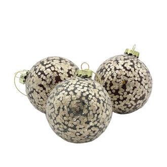 Glas Weihnachtskugel Tupfen