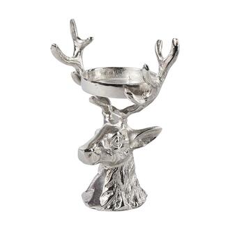 Alu Rentierkopf Teelichthalter