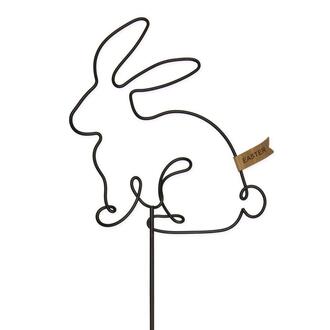 Lapin en Métal Noir