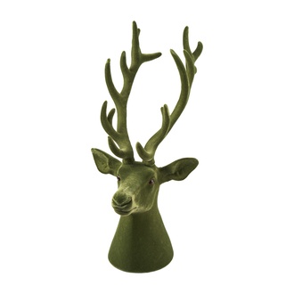 Kunststoff Rentierkopf Flocky