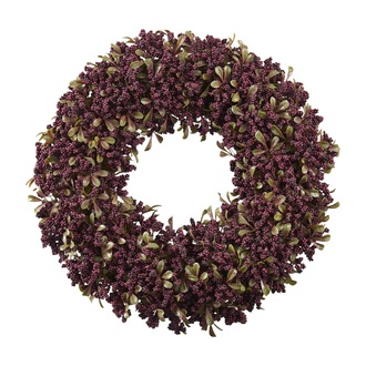 plastique Couronne de baies Boxwood