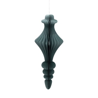 Papier Ornament "Flori" H=42 cm  zum Hängen 3 Stück mintgrün 