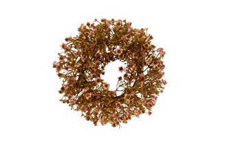 Kunststoff Blütenkranz Gypsophila