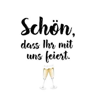 Serviette Schön, dass Ihr mit uns feiert