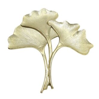 Metall Deko Alu/Ginkoblätter