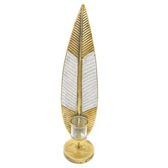 Metall Windlicht Feder