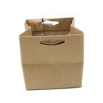 Papier Tasche Natur/Wellpappe
