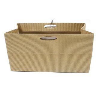 Papier Tasche Natur/Wellpappe