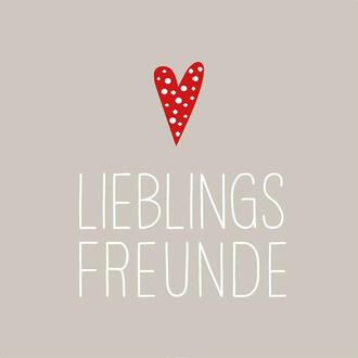 Serviette Lieblingsfreunde