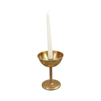 Metal Candle Holder Bowl On Foot