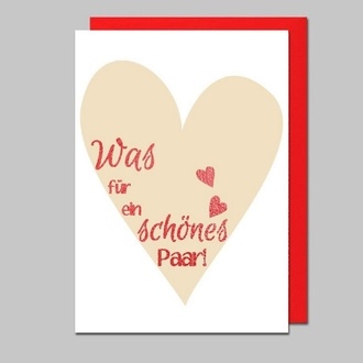 Karte Hochzeit/Was für ein schönes Paar