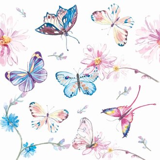 Serviette Papillons