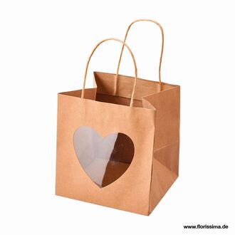 Paper Bag Heart Window