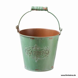 Zink Eimer Flori/Garden