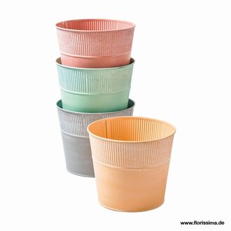 Zink Eimer Flori/Garden
