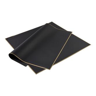 Kunststoff Bogen Folie Goldrand