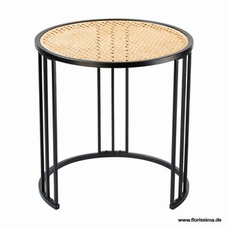 Metal Table Oslo/Wicker Look