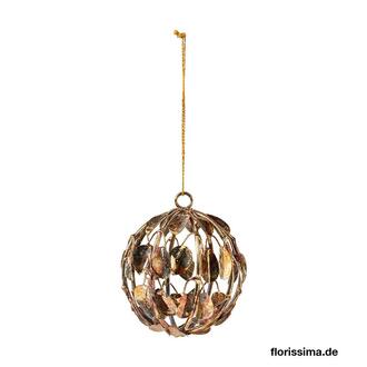 Metall Kugel Mistelblätter