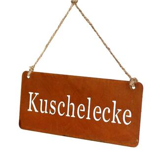 Metall Schild Kuschelecke