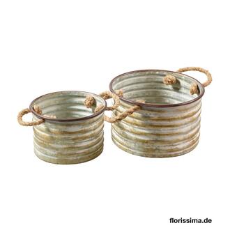 Metall Pflanztopf Galva