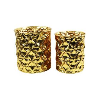 Metall Übertopf Golden Pot