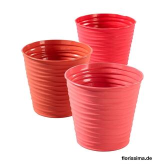 Metall Übertopf Woge