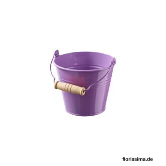 Zink Eimer Holzhenkel