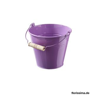 Zink Eimer Holzhenkel