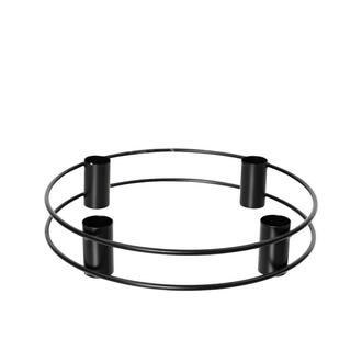 Metal Candle Holder Black