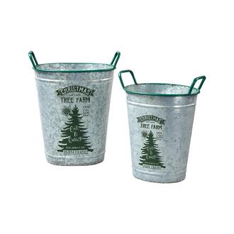 Metal Planter Christmas Trees