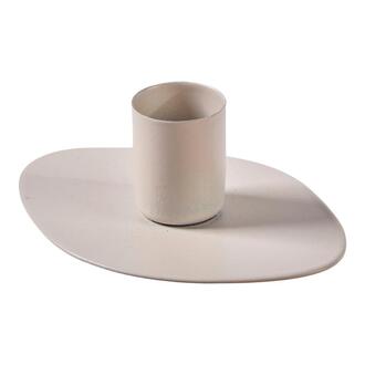 Bougeoir en Métal Pâle