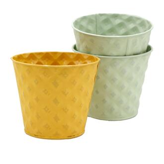 Metall Übertopf Raute